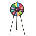 12-Slot Black Floor Stand Prize Wheel Game